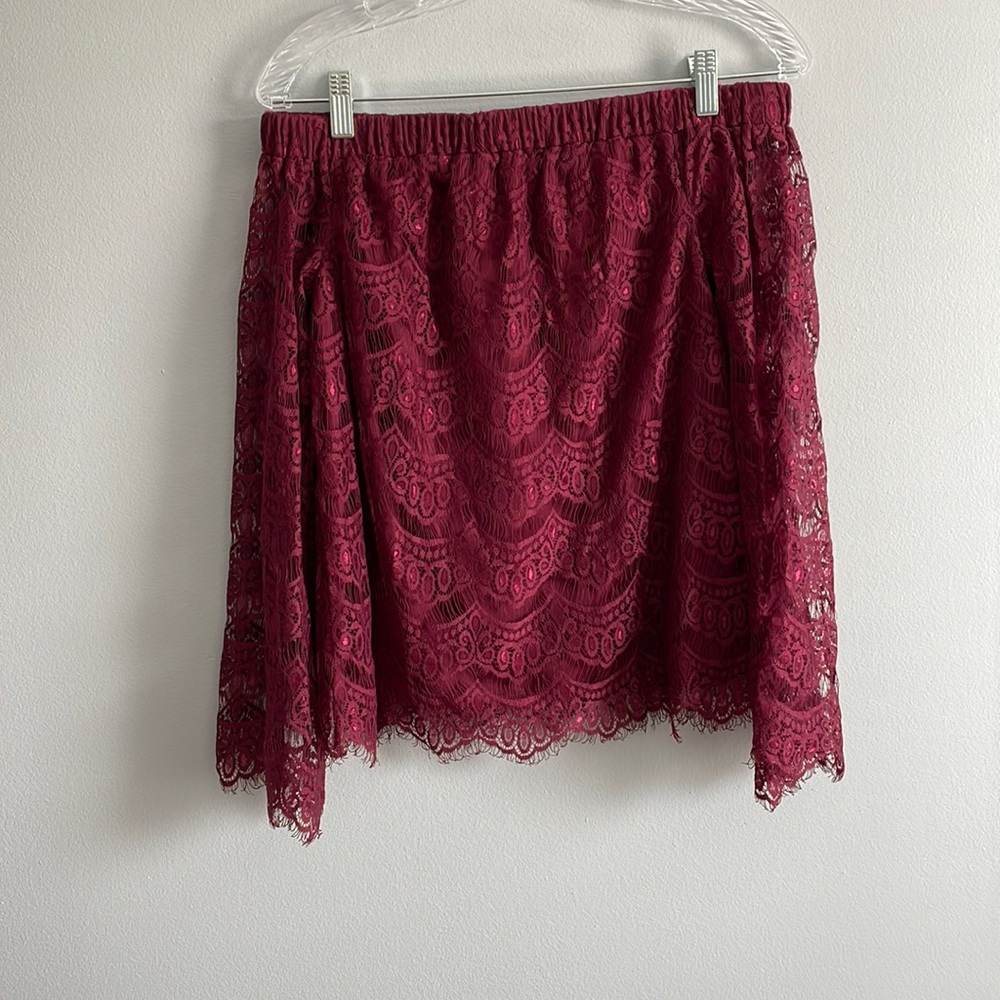 Off the Shoulder Lace Top